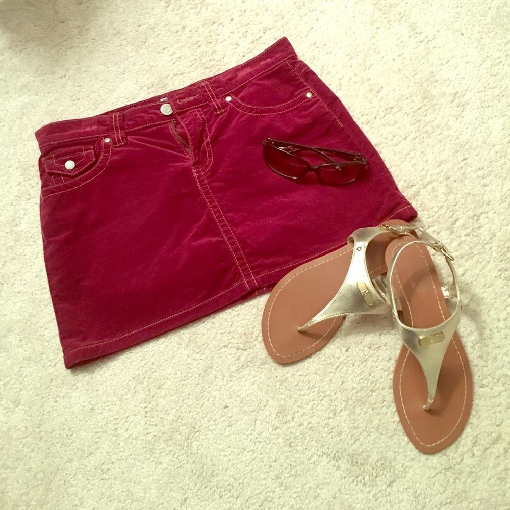 Red Mini-Skirt